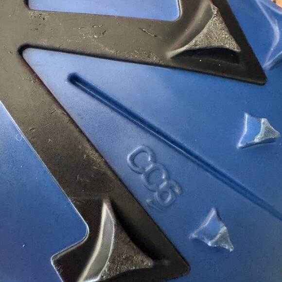 Nike Blue white Alpha Menace Pro 3 Football Cleats Mens Size 9.5 - Picture 8 of 16